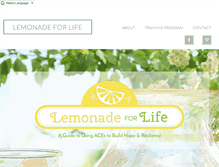 Tablet Screenshot of lemonadeforlife.com